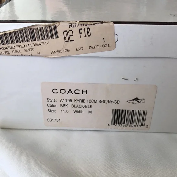 Coach tennis shoes, black/gray, Kyrie - Picture 3 of 5